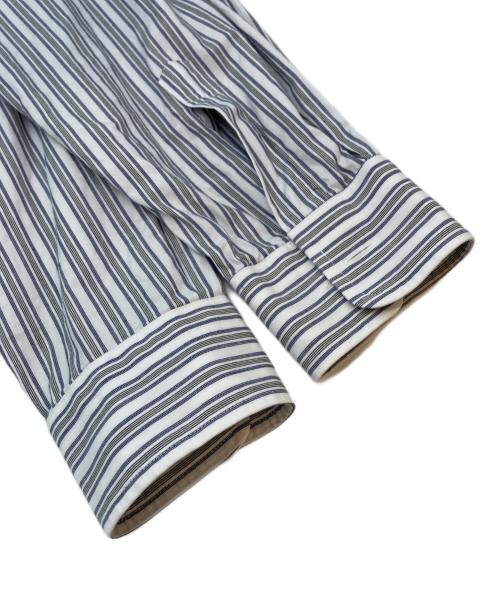 Christian Dior MONSIEUR（クリスチャンディオールムッシュ）Christian Dior MONSIEUR (クリスチャンディオールムッシュ) ストライプシャツ ホワイト×ブルー サイズ:Freeの古着・服飾アイテム