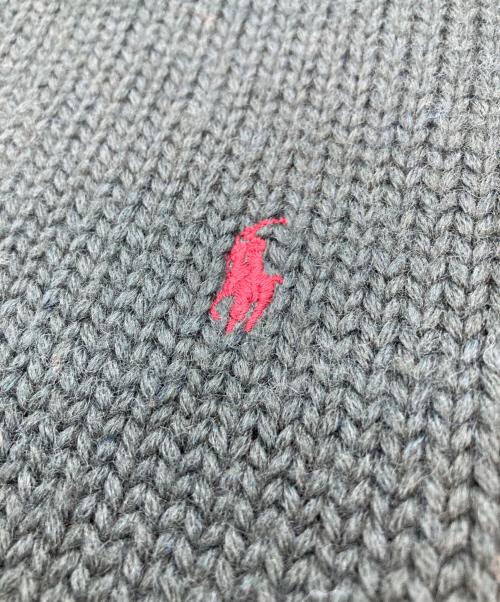 POLO RALPH LAUREN（ポロ・ラルフローレン）POLO RALPH LAUREN (ポロ・ラルフローレン) ウールクルーネックニット グリーン サイズ:Lの古着・服飾アイテム
