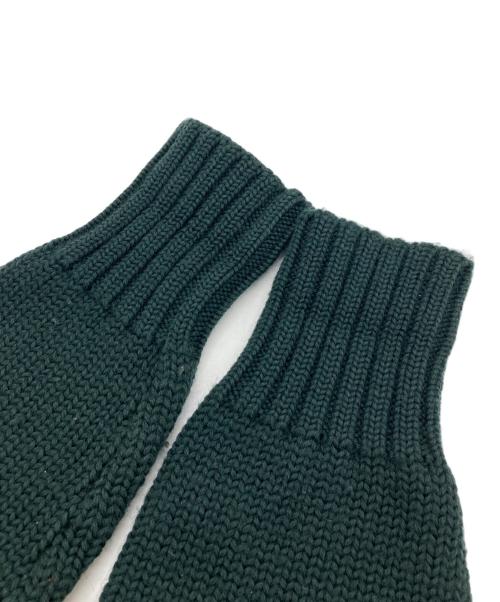 POLO RALPH LAUREN（ポロ・ラルフローレン）POLO RALPH LAUREN (ポロ・ラルフローレン) ウールクルーネックニット グリーン サイズ:Lの古着・服飾アイテム