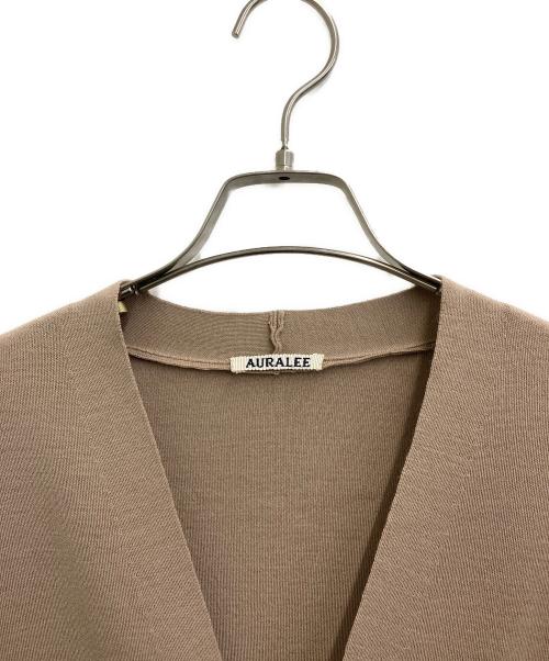 AURALEE（オーラリー）AURALEE (オーラリー) ロングカーディガン ブラウンの古着・服飾アイテム