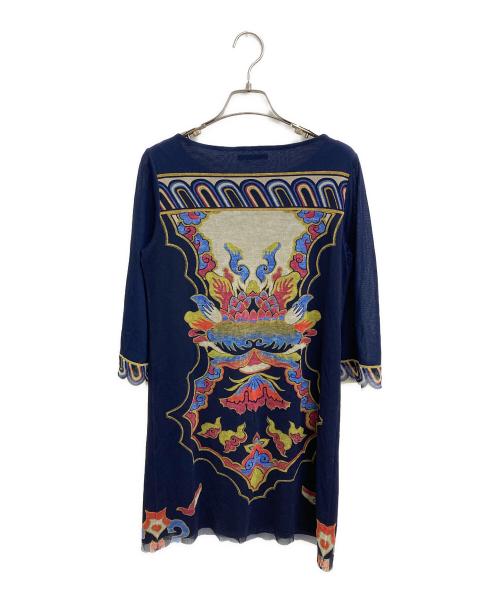 VIVIENNE TAM（ヴィヴィアンタム）VIVIENNE TAM (ヴィヴィアンタム) パワーネットワンピース ネイビーの古着・服飾アイテム