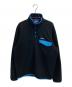 Patagonia（パタゴニア）の古着「Lightweight Synchilla Snap-T Pullover」｜ブラック×ブルー