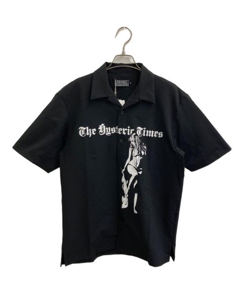 Hysteric Glamour（ヒステリックグラマー）Hysteric Glamour (ヒステリックグラマー) HYSTERIC TIMES シャツ ブラック サイズ:Ｍ 未使用品の古着・服飾アイテム