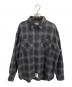 NEIGHBORHOOD（ネイバーフッド）の古着「OMBRE CHECK SHIRT」｜ブラック