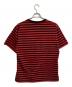 Hysteric Glamour (ヒステリックグラマー) 22SS HYS TIMES 刺繍 ボーダー リンガーネック Tシャツ レッド×ブラック サイズ:SIZE L：9000円