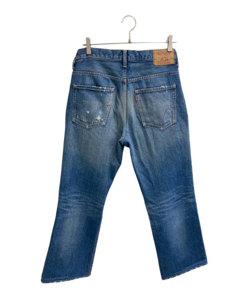 Hysteric Glamour（ヒステリックグラマー）Hysteric Glamour (ヒステリックグラマー) FANTASY FUCKS ブーツカット ダメージ デニム ブルー サイズ:29の古着・服飾アイテム