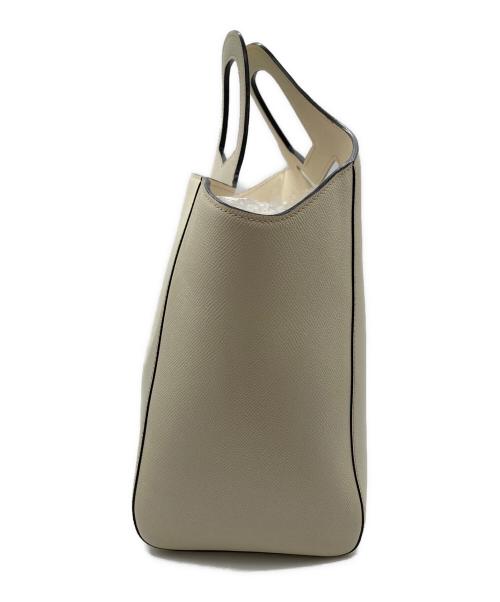 Valextra（ヴァレクストラ）Valextra (ヴァレクストラ) ハンドバッグ アイボリーの古着・服飾アイテム