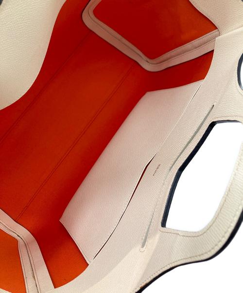 Valextra（ヴァレクストラ）Valextra (ヴァレクストラ) ハンドバッグ アイボリーの古着・服飾アイテム