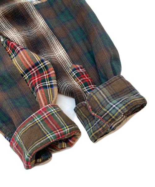 KARL HELMUT（カールヘルム）Karl Helmut (カールヘルム) チェックシャツ ブラウン サイズ:Lの古着・服飾アイテム