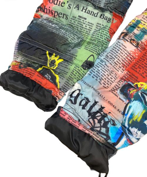 GALLIANO（ガリアーノ）GALLIANO (ガリアーノ) ニュースペーパー柄ダウンコート マルチカラー サイズ:38の古着・服飾アイテム