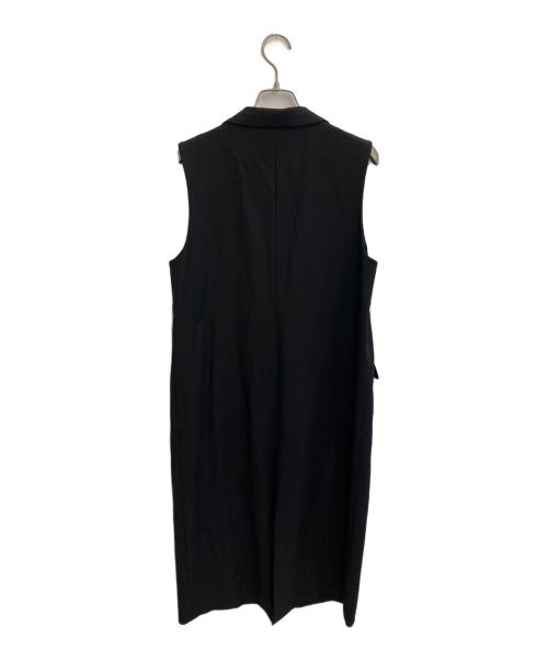 UNITED ARROWS（ユナイテッドアローズ）UNITED ARROWS (ユナイテッドアローズ) テーラードカラー ロングベスト ブラック サイズ:freeの古着・服飾アイテム