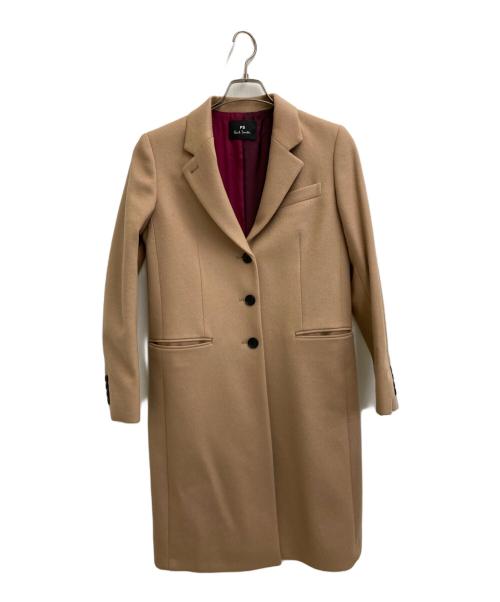 PS Paul Smith（ＰＳポールスミス）PS Paul Smith (ＰＳポールスミス) ウールロングチェスターコート ブラウン サイズ:38の古着・服飾アイテム