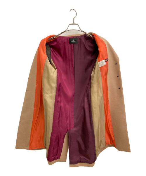 PS Paul Smith（ＰＳポールスミス）PS Paul Smith (ＰＳポールスミス) ウールロングチェスターコート ブラウン サイズ:38の古着・服飾アイテム