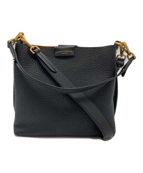 GIANNI CHIARINI（ジャンニ キアリーニ）GIANNI CHIARINI (ジャンニ キアリーニ) ALIFA レザーショルダーバッグ S ブラック 未使用品の古着・服飾アイテム