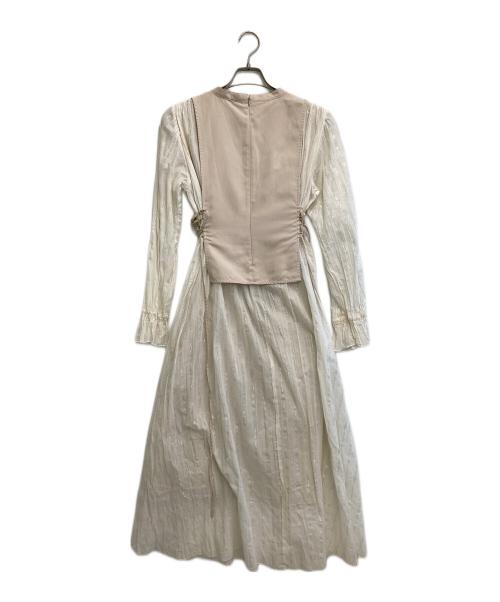 Ameri（アメリ）Ameri (アメリ) WASHI LAYERED DRESS ホワイト サイズ:Sの古着・服飾アイテム
