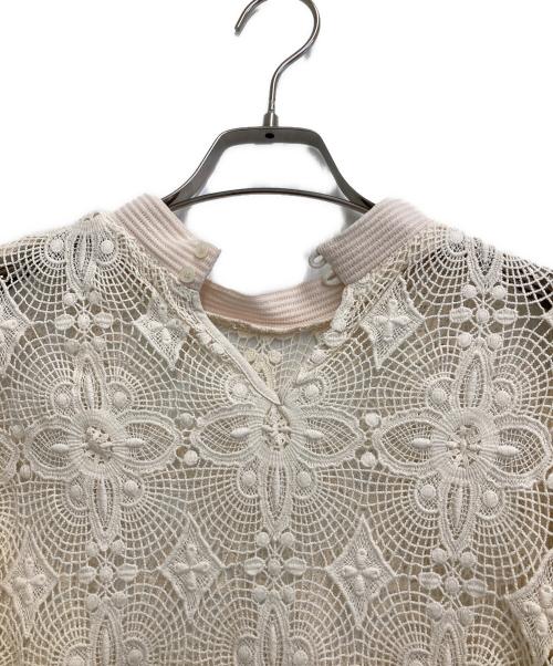 CLANE（クラネ）CLANE (クラネ) クラシックレース トップス ベージュ サイズ:2の古着・服飾アイテム