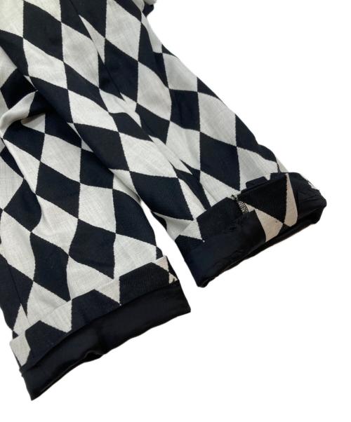hysterics（ヒステリックス）hysterics (ヒステリックス) チェックチェスターコート ホワイト×ブラック サイズ:Freeの古着・服飾アイテム