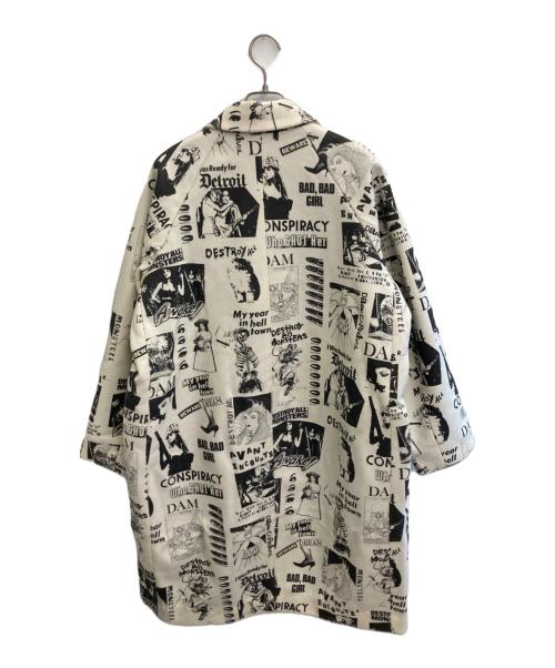 hysterics（ヒステリックス）hysterics (ヒステリックス) Destroy All Monsters (デストロイ オール モンスターズ) チェスターコート アイボリー×ブラック サイズ:ＦＲＥＥの古着・服飾アイテム