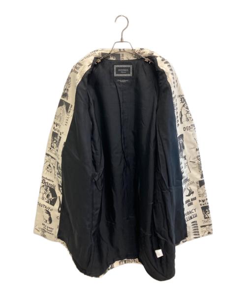 hysterics（ヒステリックス）hysterics (ヒステリックス) Destroy All Monsters (デストロイ オール モンスターズ) チェスターコート アイボリー×ブラック サイズ:ＦＲＥＥの古着・服飾アイテム