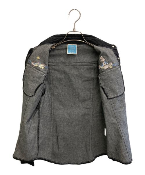 PINK HOUSE（ピンクハウス）PINK HOUSE (ピンクハウス) Peter Rabbit (ピーターラビット) デニムシャツ ブラック サイズ:3の古着・服飾アイテム