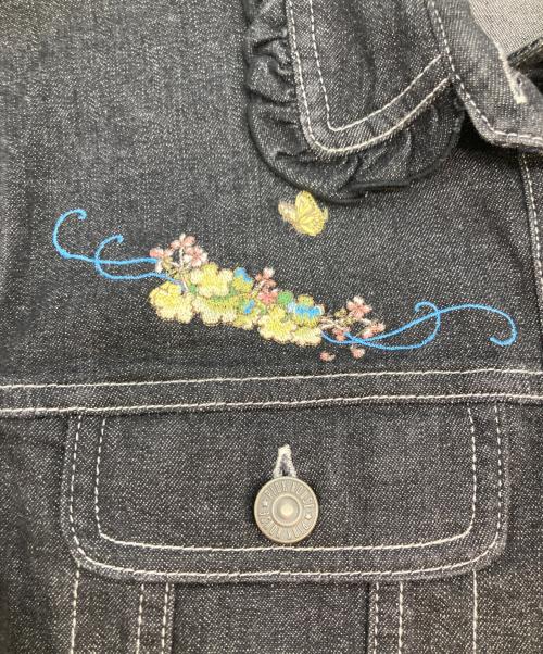 PINK HOUSE（ピンクハウス）PINK HOUSE (ピンクハウス) Peter Rabbit (ピーターラビット) デニムシャツ ブラック サイズ:3の古着・服飾アイテム