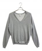 mocTモクティ）の古着「Vネックスウェット」｜ライトグレー
