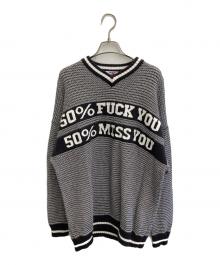 son of the cheese（（サノバチーズ））の古着「50% V knit」｜グレー