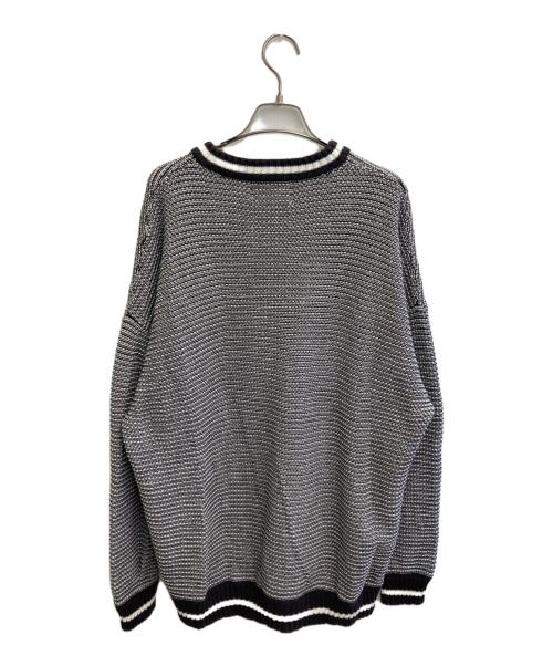 son of the cheese（（サノバチーズ））SON OF THE CHEESE (（サノバチーズ）) 50% V knit グレー サイズ:Lの古着・服飾アイテム