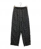 SLOBE IENAスローブ イエナ）の古着「25ssプリントサテンイージーパンツ」｜ブラック