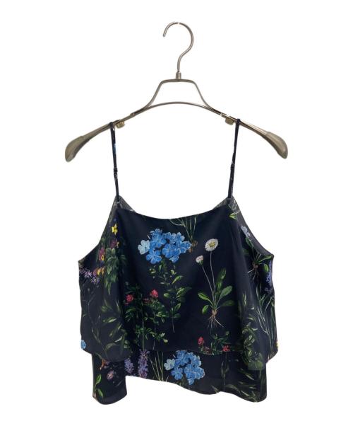 ticca（ティッカ）TICCA (ティッカ) フラワープリントビスチェ ブラック サイズ:freeの古着・服飾アイテム