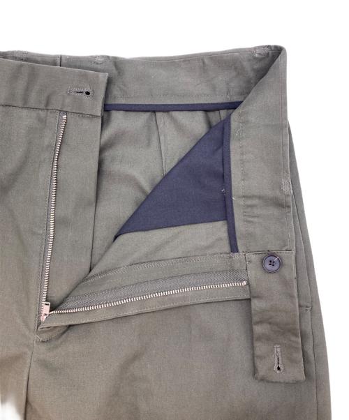 nano・universe（ナノ・ユニバース）nano・universe (ナノ・ユニバース) 25AW ピーチサテン ストレートフィット トラウザーズ グリーン サイズ:Mの古着・服飾アイテム