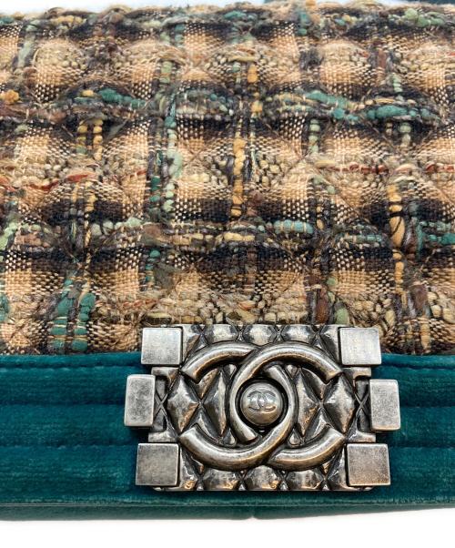 CHANEL（シャネル）CHANEL (シャネル) チェーンショルダーバッグ グリーン×ブラウン サイズ:-の古着・服飾アイテム