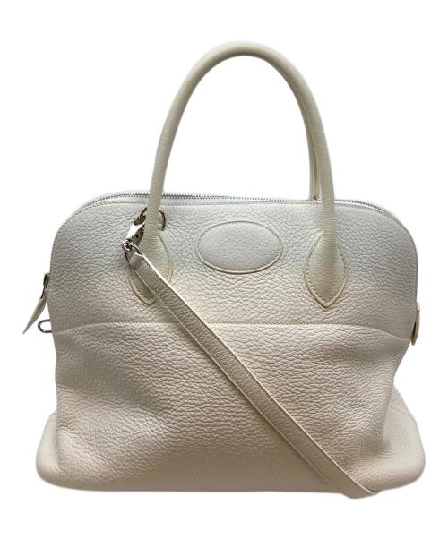 HERMES（エルメス）HERMES (エルメス) ボリード 35/□K刻印/2007年製 ホワイト サイズ:-の古着・服飾アイテム
