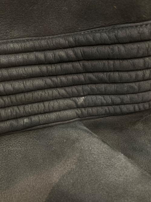 BLUMARINE（ブルマリン）BLUMARINE (ブルマリン) ムートンコート ブラック サイズ:40の古着・服飾アイテム