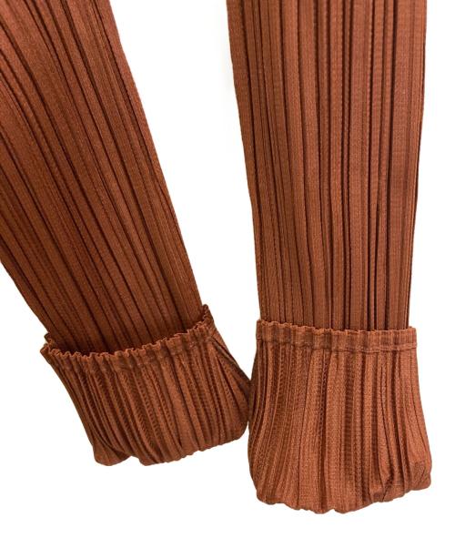 PLEATS PLEASE（プリーツプリーズ）PLEATS PLEASE (プリーツプリーズ) プリーツカットソー ブラウン サイズ:34の古着・服飾アイテム