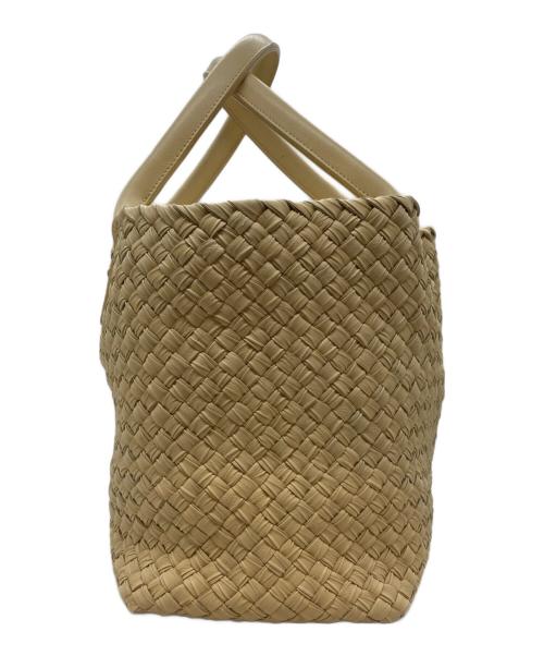 BOTTEGA VENETA（ボッテガベネタ）BOTTEGA VENETA (ボッテガベネタ) カバPM イントレチャート トートバッグ クリームの古着・服飾アイテム