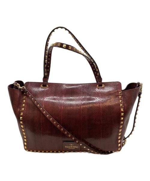 VALENTINO GARAVANI（ヴァレンティノ・ガラヴァーニ）VALENTINO GARAVANI (ヴァレンティノ・ガラヴァーニ) トートバッグ レッド サイズ:-の古着・服飾アイテム