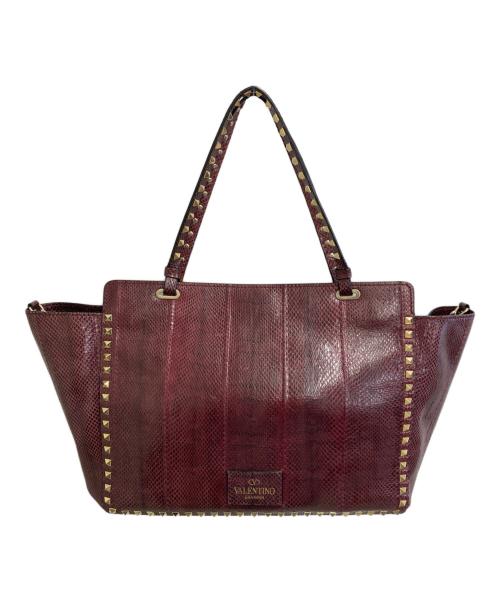 VALENTINO GARAVANI（ヴァレンティノ・ガラヴァーニ）VALENTINO GARAVANI (ヴァレンティノ・ガラヴァーニ) トートバッグ レッド サイズ:-の古着・服飾アイテム