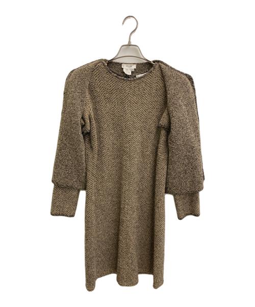 CELINE（セリーヌ）CELINE (セリーヌ) パイル地セットアップワンピース ブラウン サイズ:38の古着・服飾アイテム