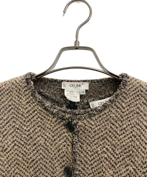 CELINE（セリーヌ）CELINE (セリーヌ) パイル地セットアップワンピース ブラウン サイズ:38の古着・服飾アイテム