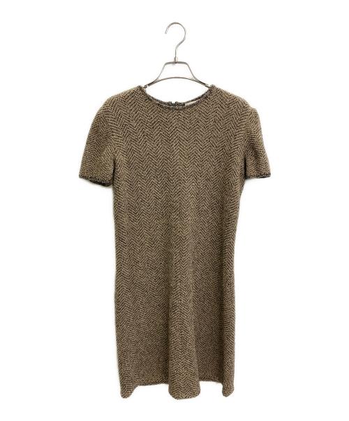 CELINE（セリーヌ）CELINE (セリーヌ) パイル地セットアップワンピース ブラウン サイズ:38の古着・服飾アイテム