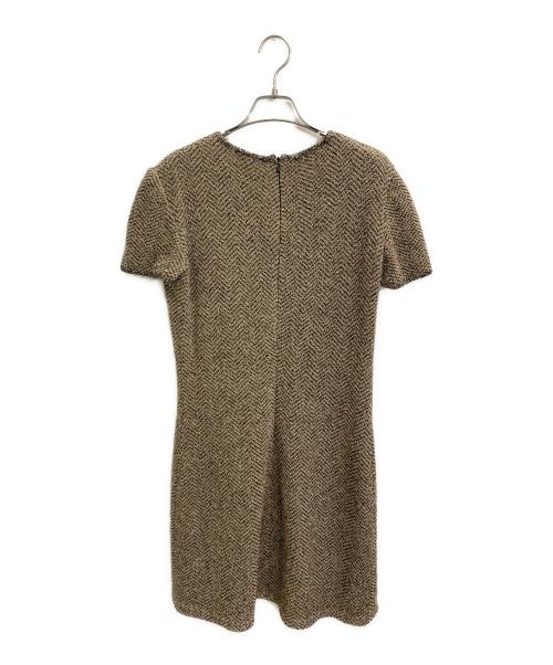 CELINE（セリーヌ）CELINE (セリーヌ) パイル地セットアップワンピース ブラウン サイズ:38の古着・服飾アイテム
