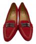 TOD'S (トッズ) スウェードパンプス レッド サイズ:24：12000円