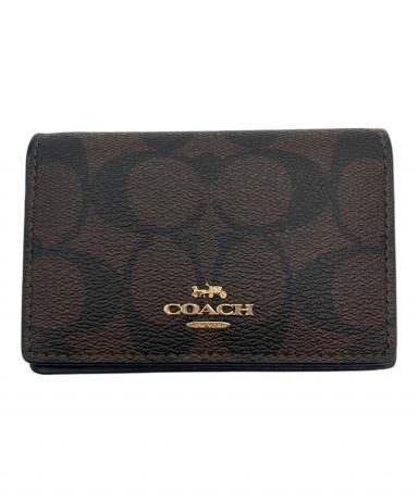 COACH ダークブラウン 名刺入れ【新品未使用】はれぴよ 3062002433528880_01_9005w.jpeg