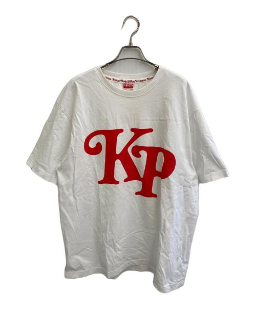 KENZO BY VERDY（ケンゾー バイ ヴェルディ）KENZO BY VERDY (ケンゾー バイ ヴェルディ) OVERSIZE TSHIRT ホワイト×レッド サイズ:XLの古着・服飾アイテム