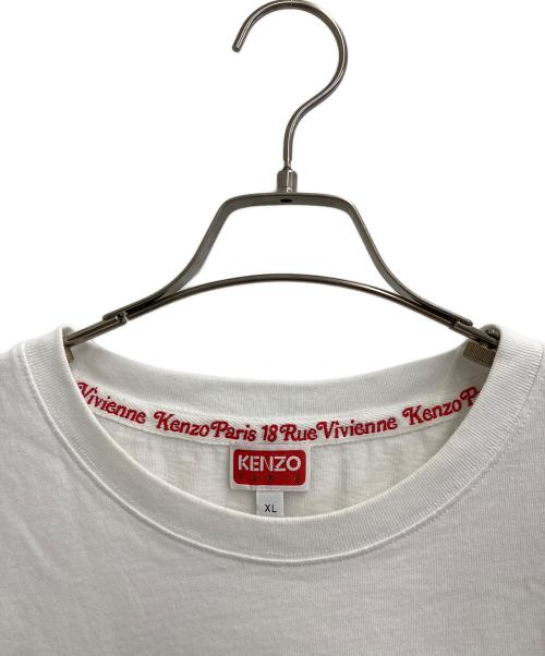 KENZO BY VERDY（ケンゾー バイ ヴェルディ）KENZO BY VERDY (ケンゾー バイ ヴェルディ) OVERSIZE TSHIRT ホワイト×レッド サイズ:XLの古着・服飾アイテム