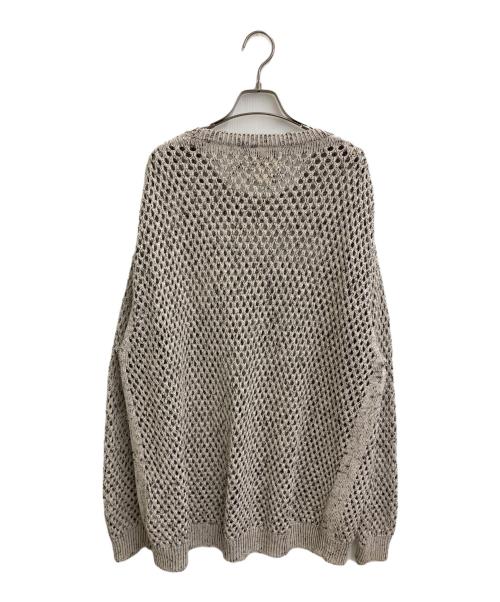 YOKE（ヨーク）YOKE (ヨーク) MESHED KNIT CREWNECK ベージュ サイズ:2の古着・服飾アイテム