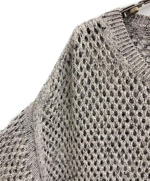 YOKE（ヨーク）YOKE (ヨーク) MESHED KNIT CREWNECK ベージュ サイズ:2の古着・服飾アイテム