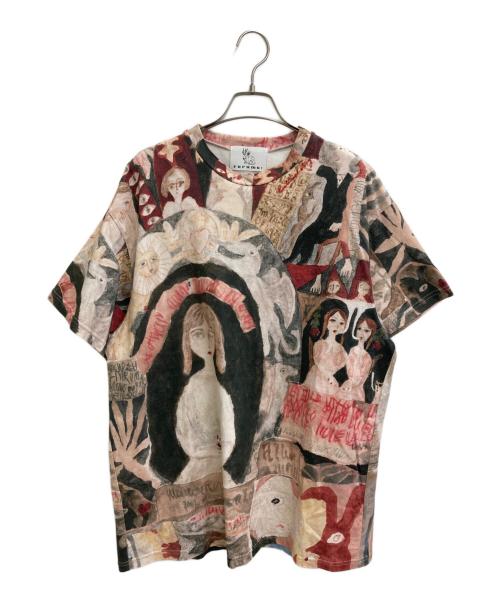 rurumu（ルルムウ）rurumu (ルルムウ) プリントカットソー マルチカラー サイズ:XLの古着・服飾アイテム