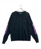 el conductorコンダクター）の古着「T-SHIRT FLAME EXCLUSIVE」｜ブラック